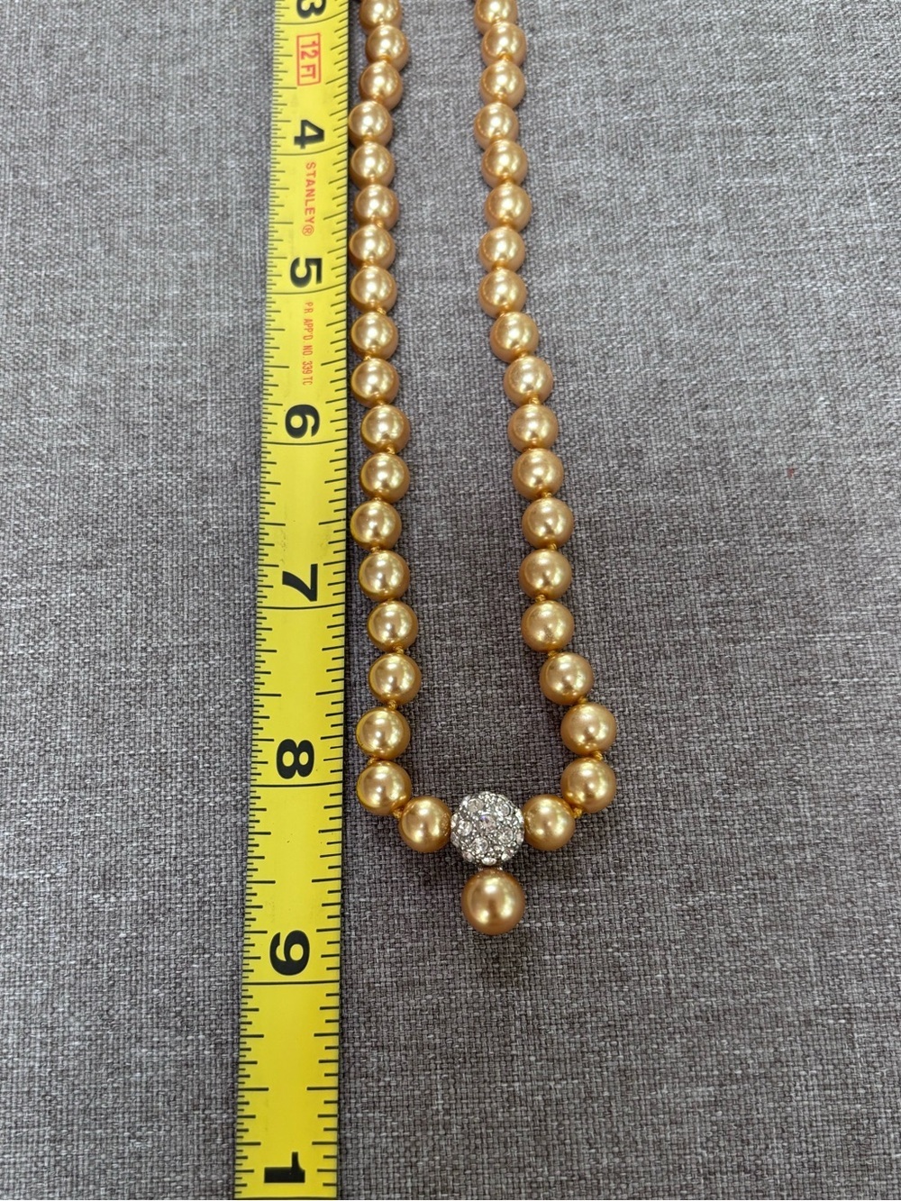 Kissaka Vintage Pearl and Rhinestone Necklace - Picture 5 of 5